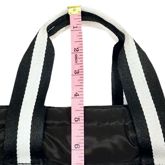 SEPHORA Black & White Nylon Puffer Tote - Crossbody BagㅣEUCㅣLarge - Picture 10 of 10
